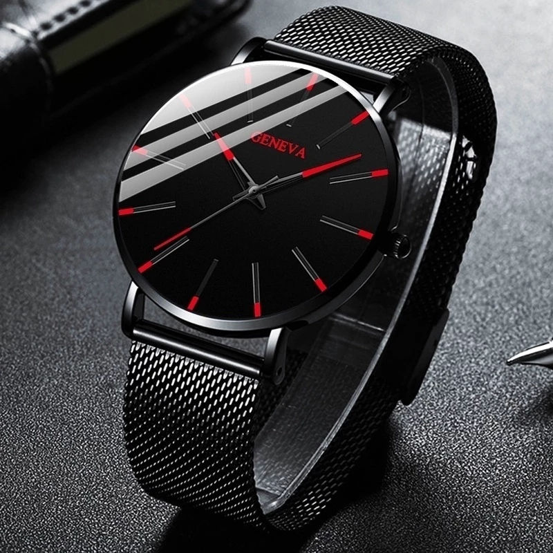 Thumbnail: Ultra-thin Men Business Watches Steel