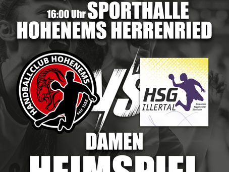 Unterstütze unsere Damen im Entscheidungsspiel gegen HSG Illertal!