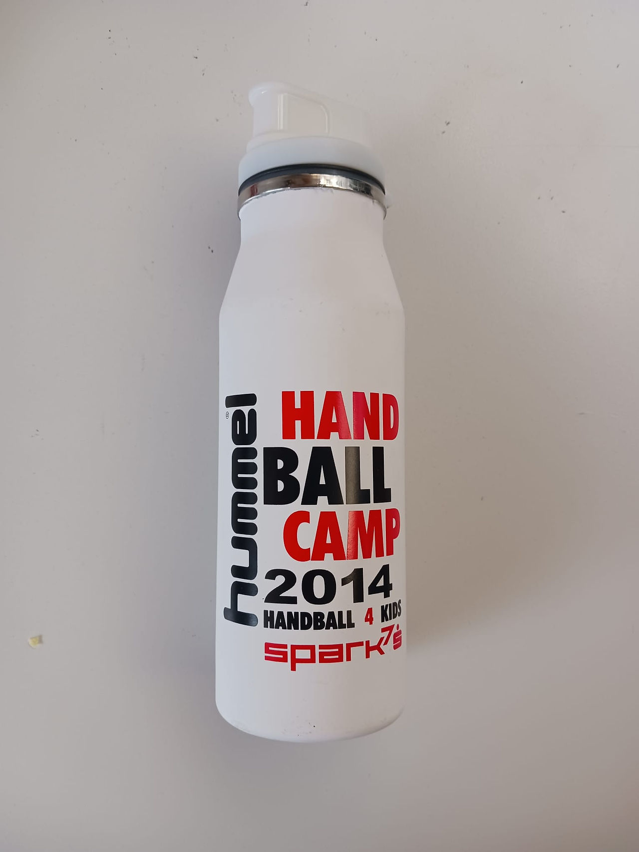 Trinkflasche mit Aufdruck Handballcamp 2014
