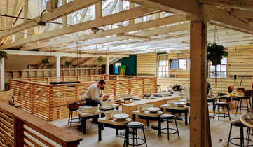 Pottery membership space at Clayroom SoMa