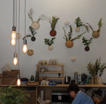 Members working space in clayroom potrero