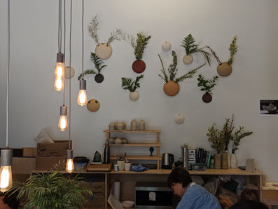 Members working space in clayroom potrero
