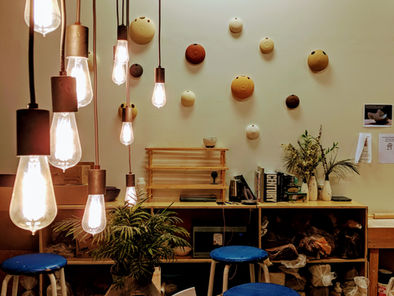 Calm space for members to throw on the pottery wheel in San Francisco