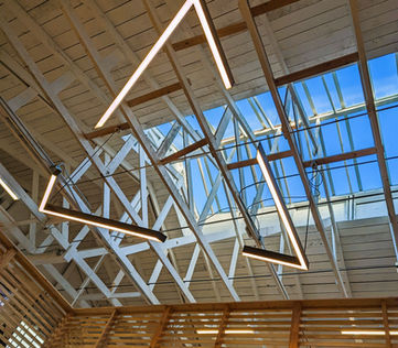 Showing the mezzanine of Clayroom SoMa from the woodshop