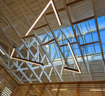 Showing the mezzanine of Clayroom SoMa from the woodshop