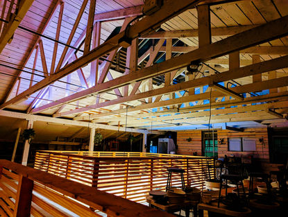 Golden hour for Clayroom SoMa mezzanine where potters and ceramicists work