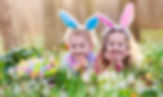 Happy Children with Easter Eggs