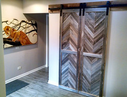 reclaimed barn wood doors and hardware