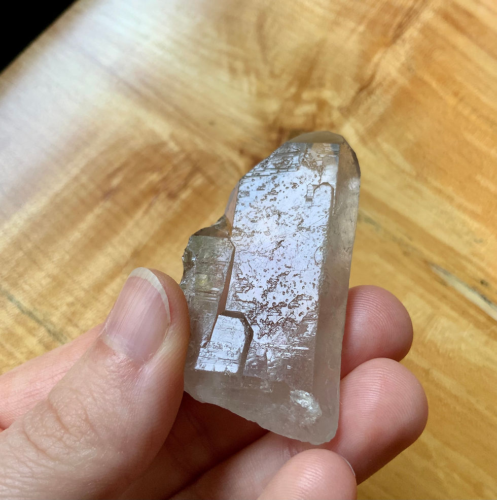 Smoky Quartz crystal points at metaphysical crystal shop
