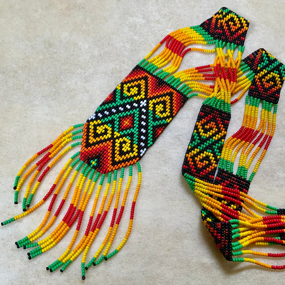 Beaded Necklace Indigenous made in Colombia at metaphysical crystal shop Canada