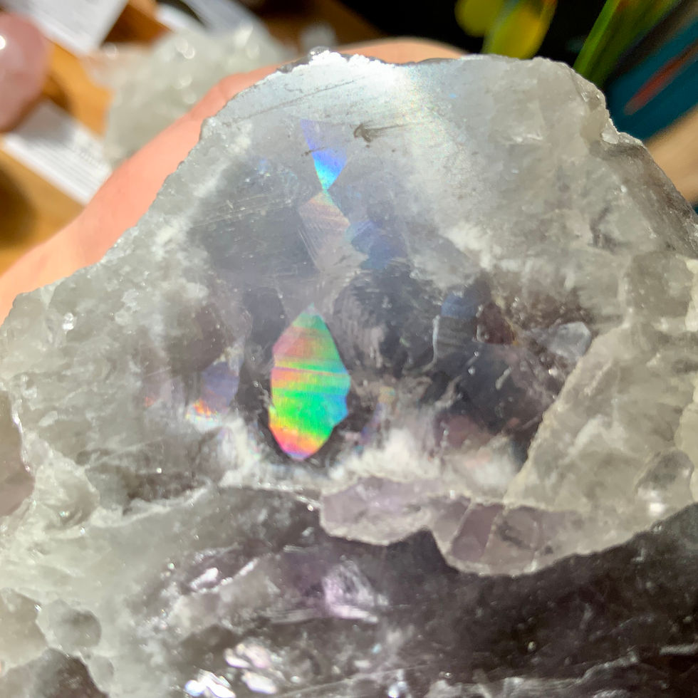 Thumbnail: Large amethyst crystal point cut base at metaphysical crystal shop canada