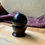 Thumbnail: 2 inch Black obsidian sphere crystal ball at metaphysical crystal shop