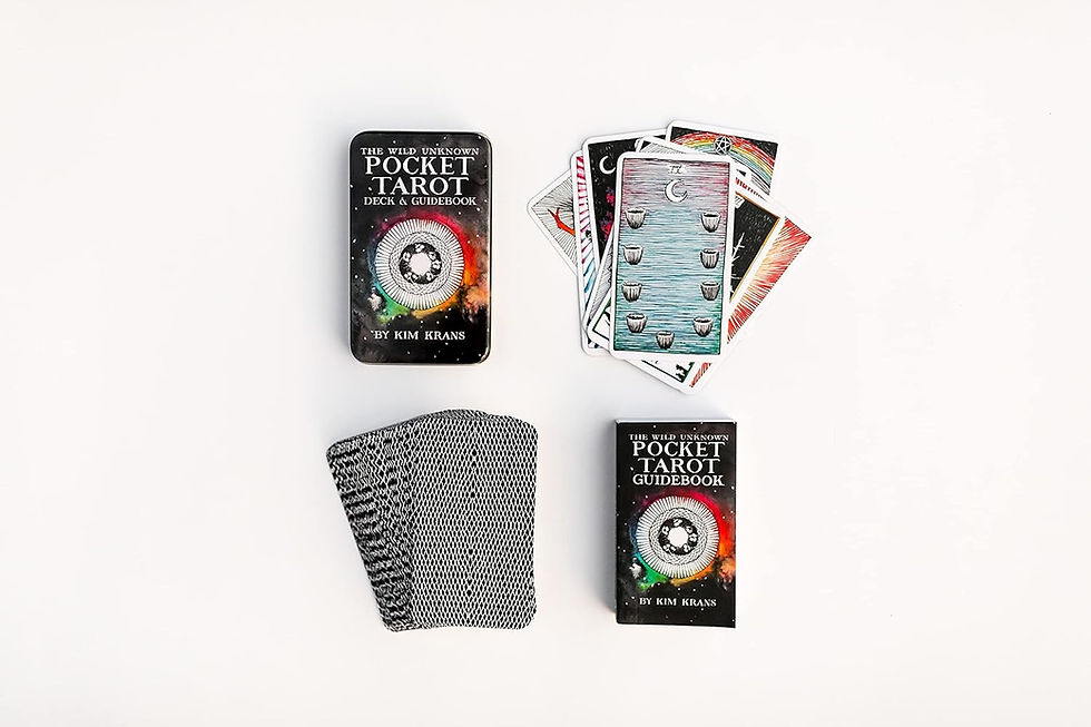 Wild unknown pocket tarot deck and guidebook by Kim Krans at metaphysical crystal shop Canada