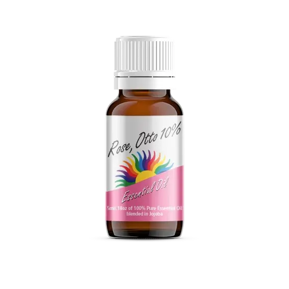 Rose Otto 10% in jojoba essential oil ashbury’s aromatherapy 10ml bottle at metaphysical crystal shop