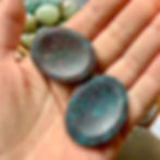 ruby in kyanite worry stone at metaphysical crystal shop