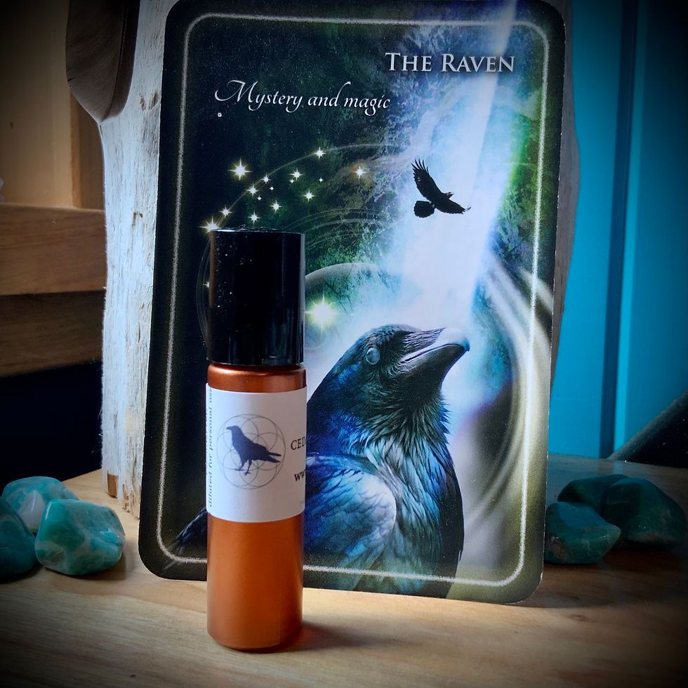 natural perfume cedar sage rose RAVEN Rose Line at Blue Apples metaphysical crystal shop