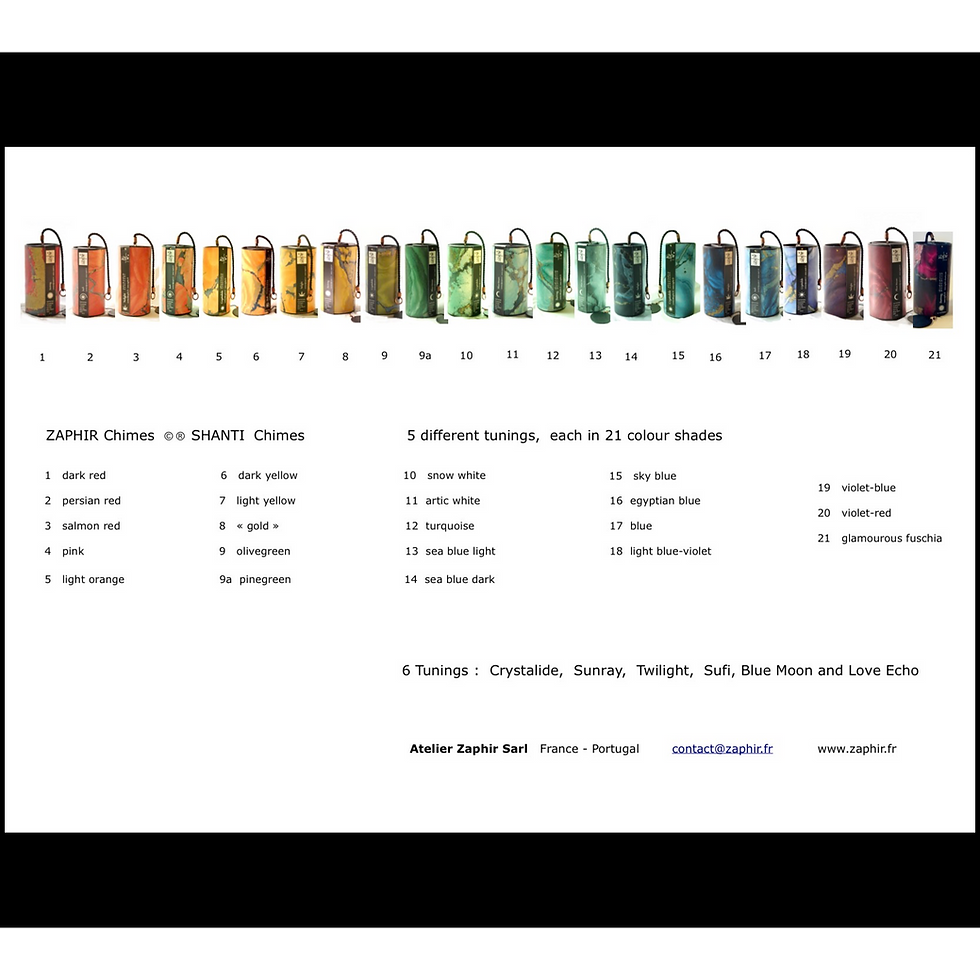 Zaphir Chimes LOVE ECHO tuning at blue apples metaphysical crystal shop Canada