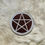Thumbnail: sacred geometry appliqué leather pentagram patch by Luminara designs at metaphysical crystal shop