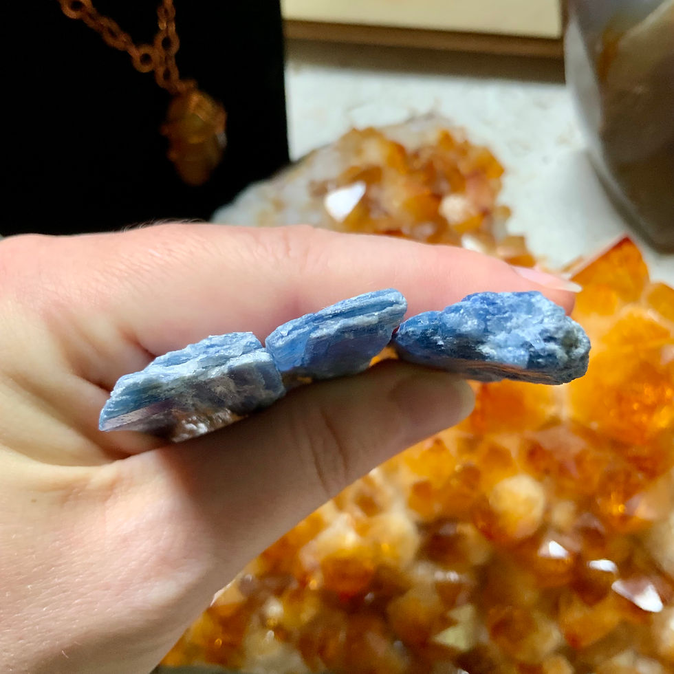 Blue kyanite blade 4 inches at metaphysical crystal shop in canada