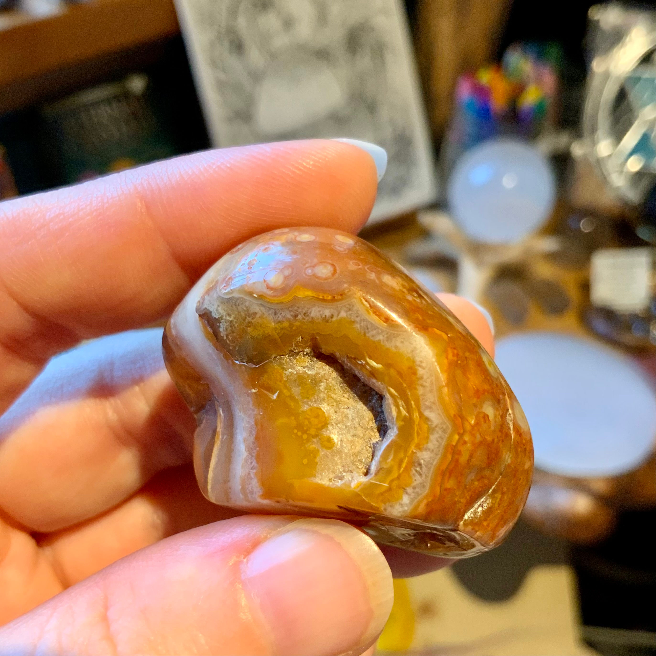 tumbled Carnelian crystals at metaphysical crystal shop canada