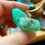 Thumbnail: large tumbled chrysoprase crystal at metaphysical crystal shop