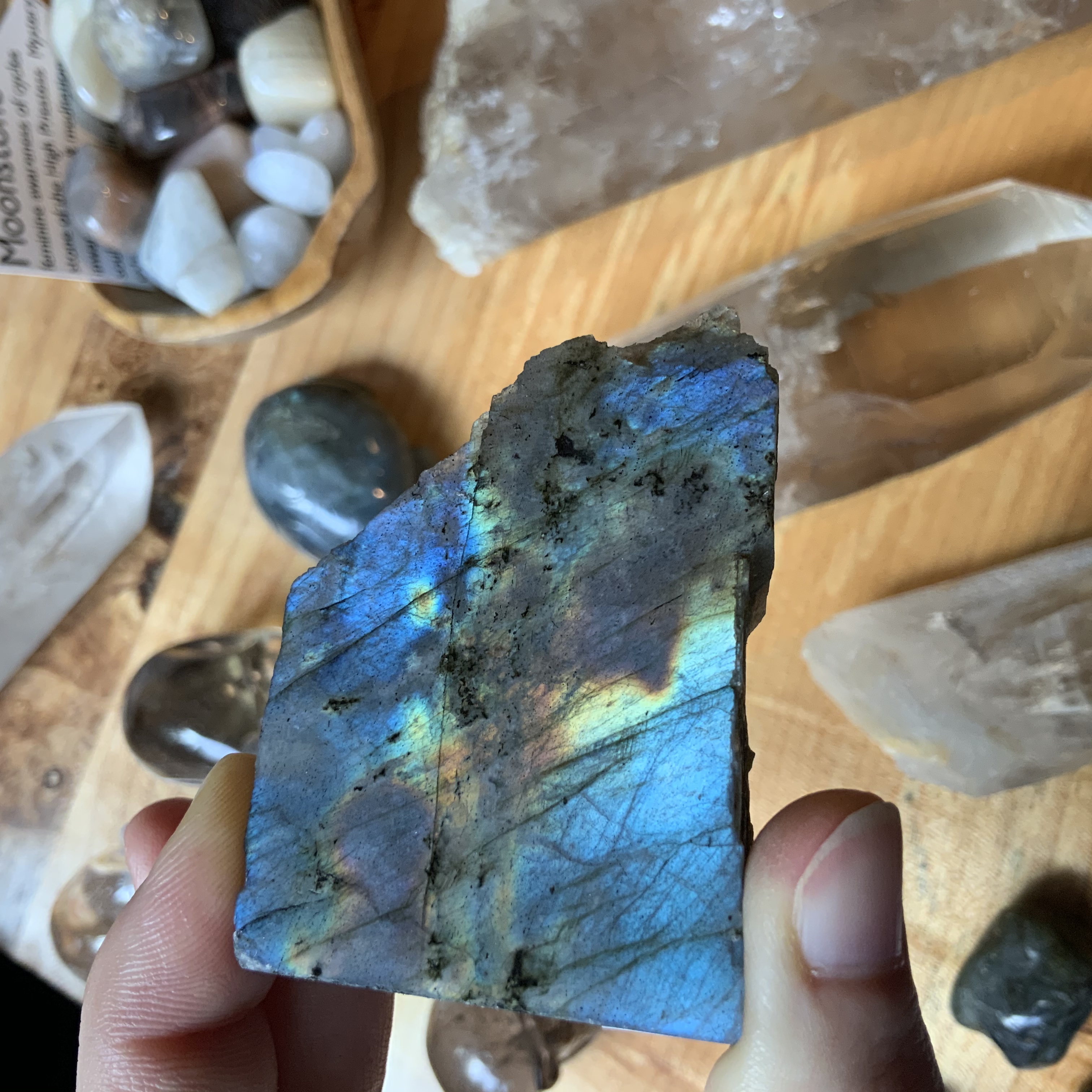 Labradorite slab