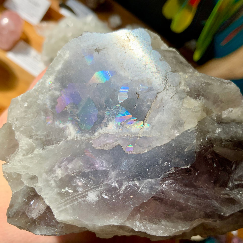 Thumbnail: Large amethyst crystal point cut base at metaphysical crystal shop canada