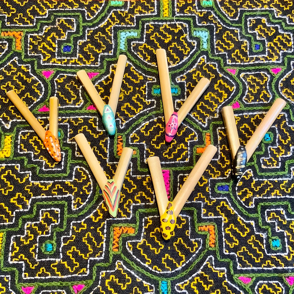 Colombian Kuripé self-applicator for Hapé at metaphysical crystal shop Canada