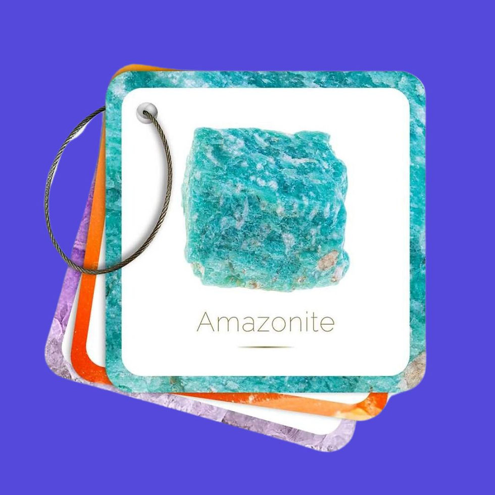 crystal flashcards by Jessica Lahoud at Blue Apples Metaphysical crystal shop