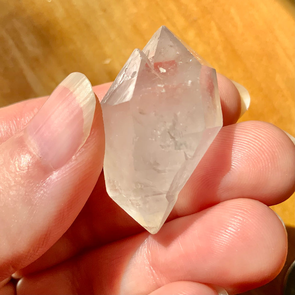 Double terminated Quartz crystal points at metaphysical crystal shop