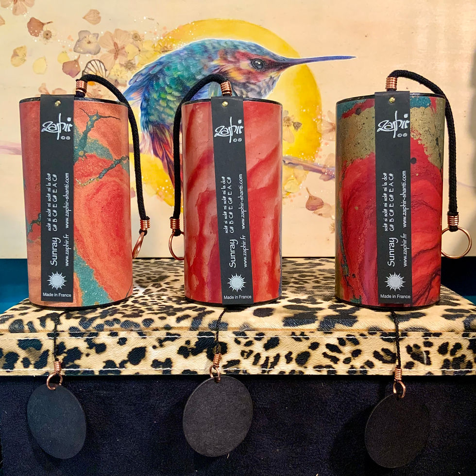 Zaphir Chimes SUNRAY tuning at blue apples metaphysical crystal shop Canada