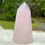 Thumbnail: Rose Quartz crystal tower at metaphysical crystal shop Canada