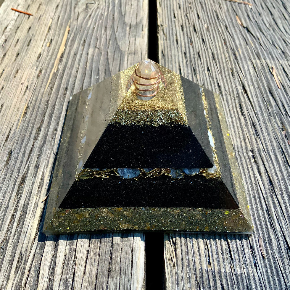 Thumbnail: Orgone generator orgonite pyramid by resin8 at metaphysical crystal shop Canada
