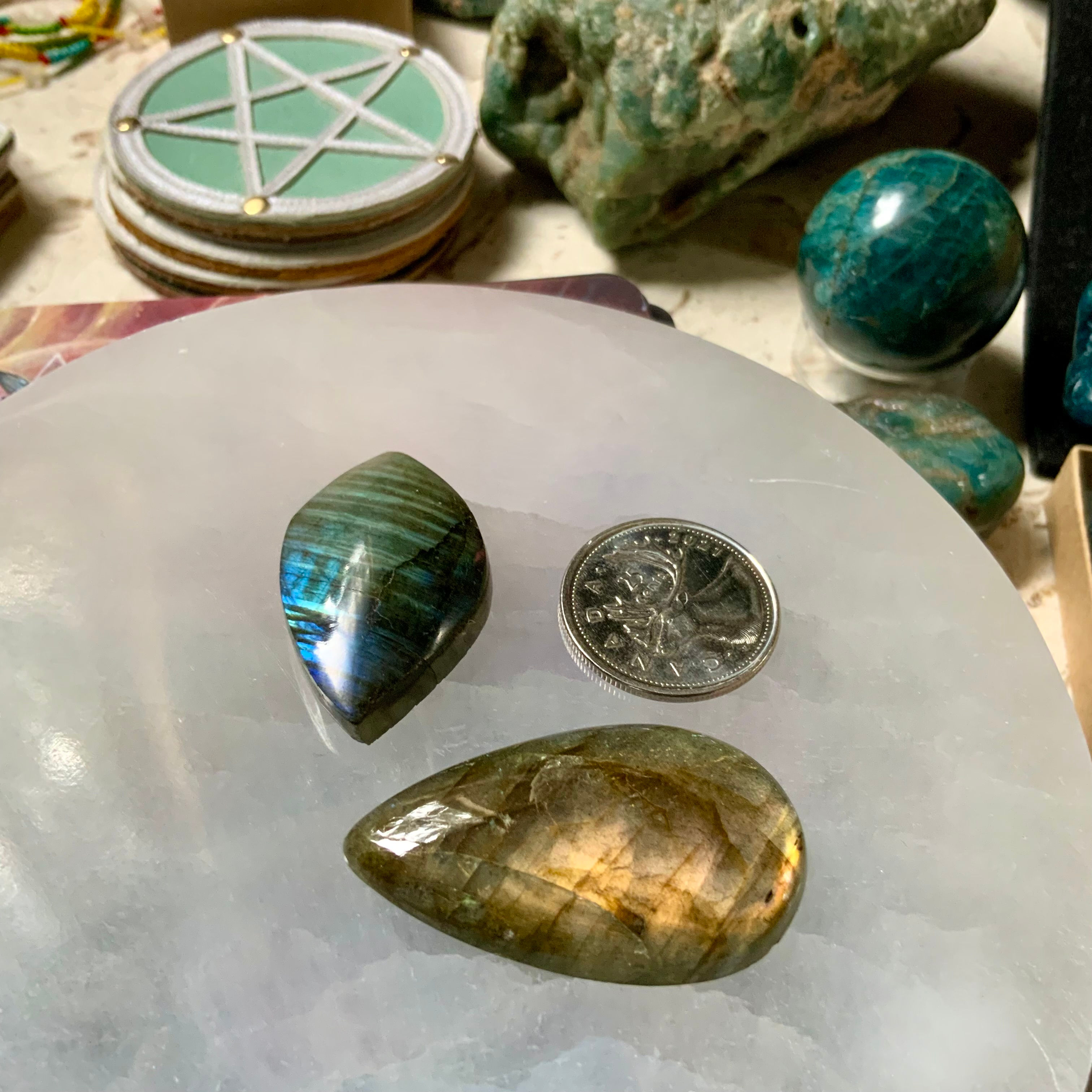 Labradorite cabs for jewelry making at metaphysical crystal shop canada