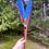 Thumbnail: Macaw tail parrot feather fan ceremonial tool by Sah and Andre at metaphysical crystal shop Canada