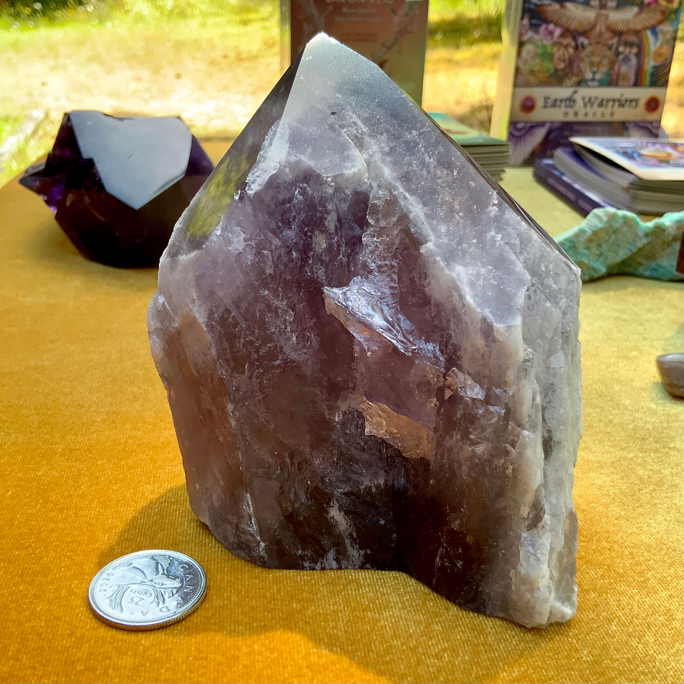 Thumbnail: Large amethyst stand up point at Metaphysical crystal shop Canada