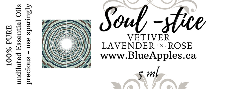 Essential oil blend pure undiluted Soul-stice Lavender Vetiver Rose Sah's Rose Line oils at metaphysical crystal shop