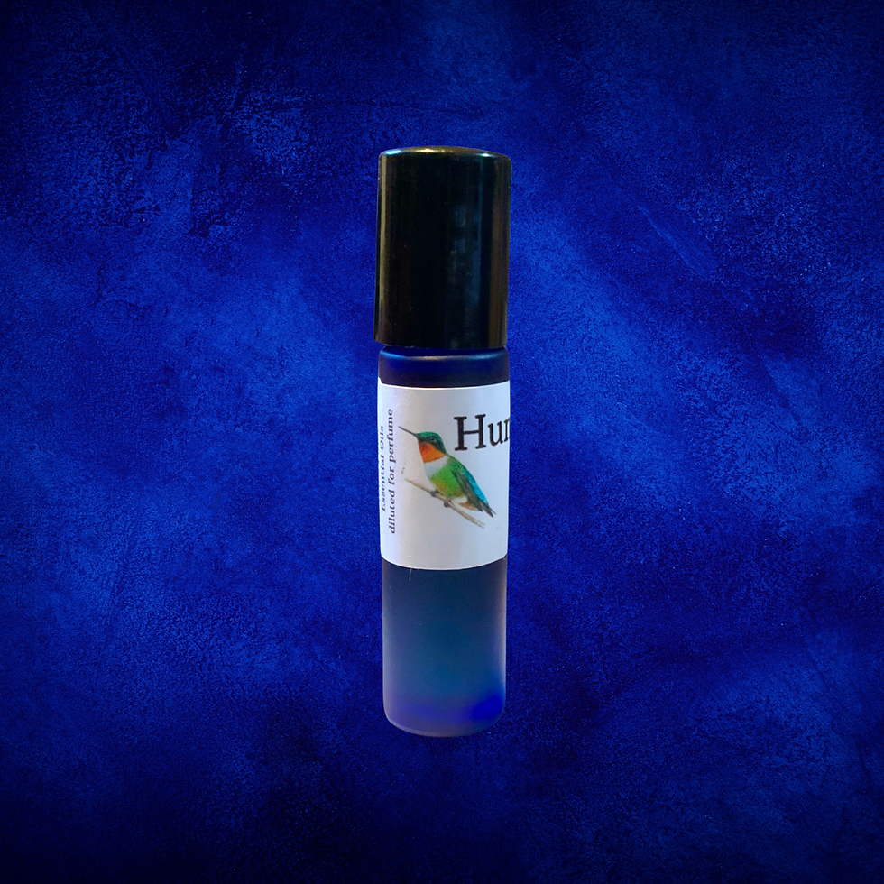 Thumbnail: natural perfume hummingbird blend jasmine rose Sah's Rose Line oils at Blue Apples metaphysical crystal shop