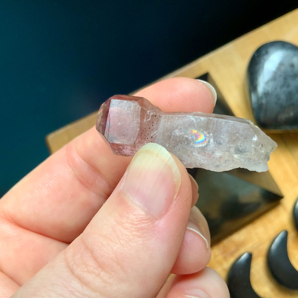amethyst sceptre point at metaphysical crystal shop