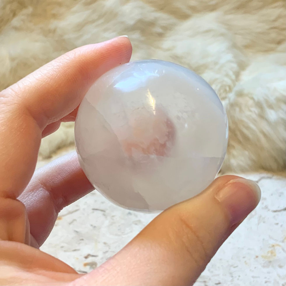 Thumbnail: 2 inch selenite sphere crystal ball at metaphysical crystal shop Canada