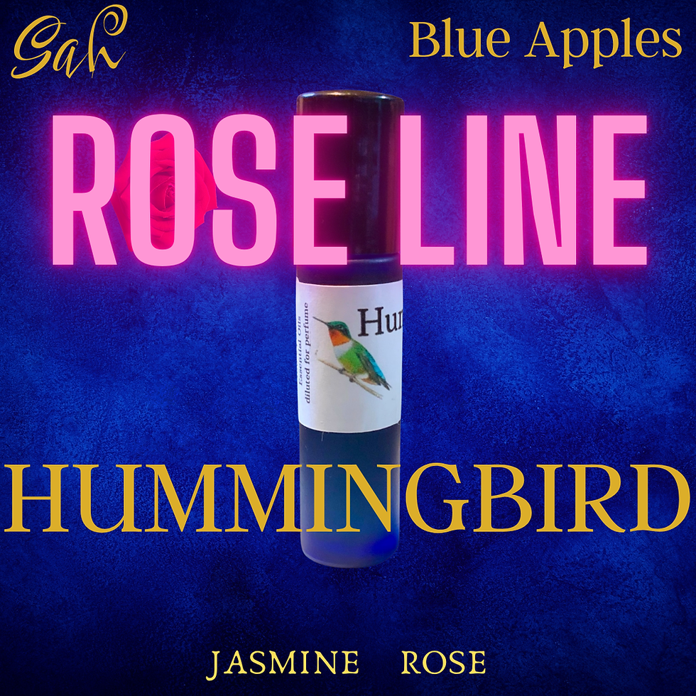 natural perfume hummingbird blend jasmine rose Sah's Rose Line oils at Blue Apples metaphysical crystal shop