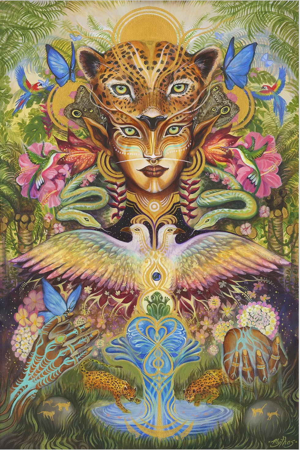 Ayotle Heart of the Jungle 11x17 art print by Tessa Mythos at metaphysical crystal shop