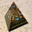 Thumbnail: 2.5 inch tall Orgonite Pyramid Hematite Moonstone orgone generator at metaphysical crystal shop canada