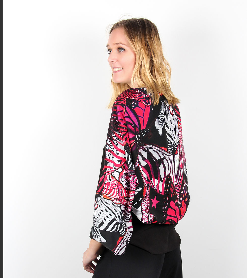 Thumbnail: Atalier Find Your Zebra Star Print Multiway Shrug