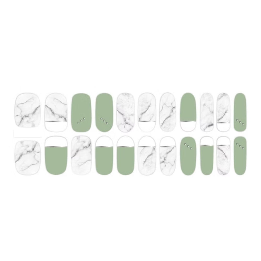 High-gloss nail art stickers for quick, mess-free application and long-lasting, professional results