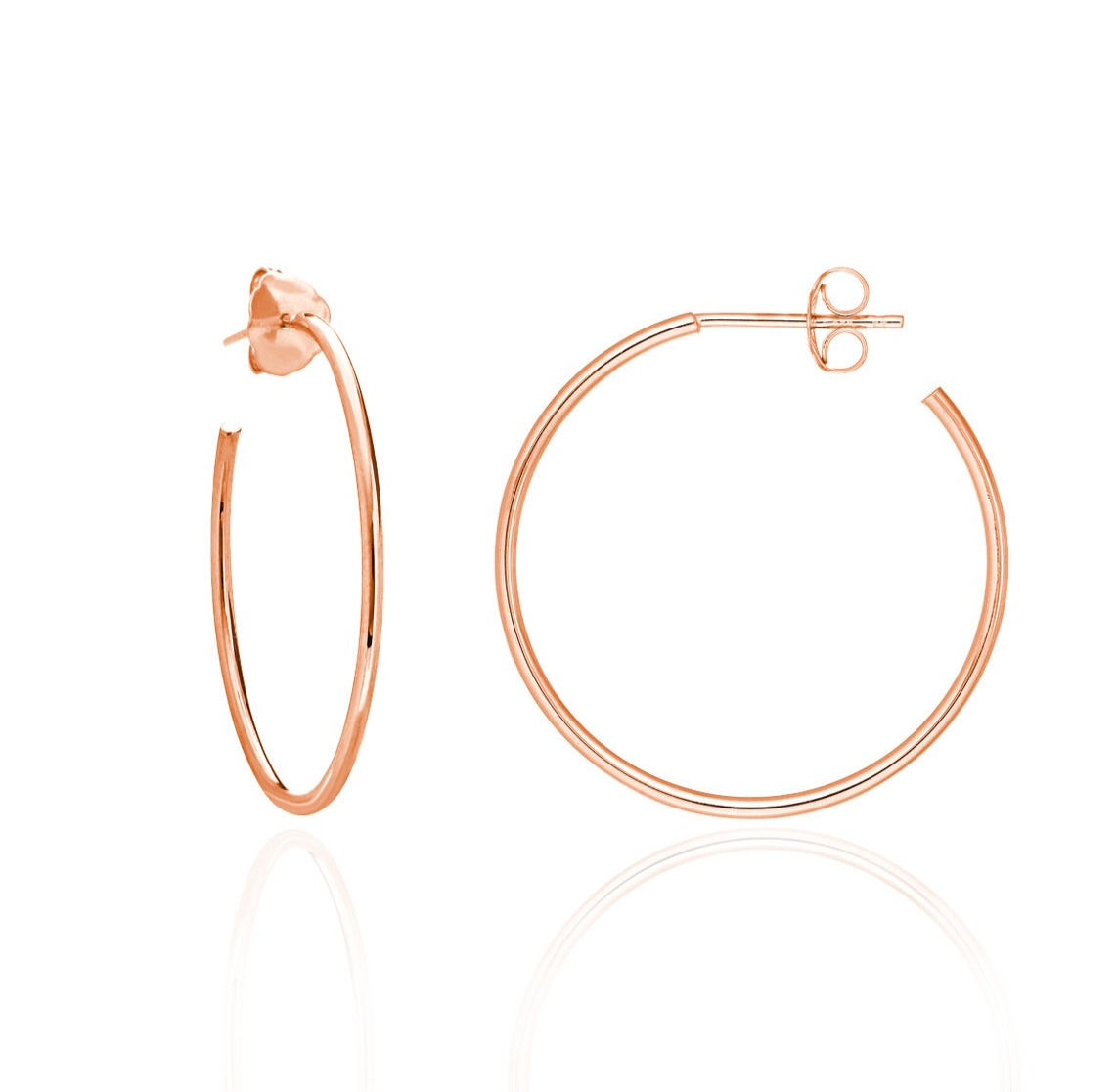 Rose Gold Hoops