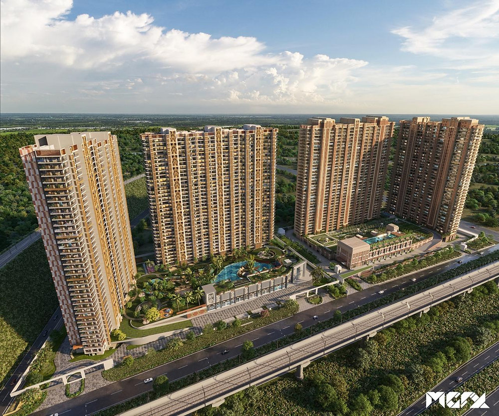 3d renders of Godrej Jardinia is a luxury residential project located ...