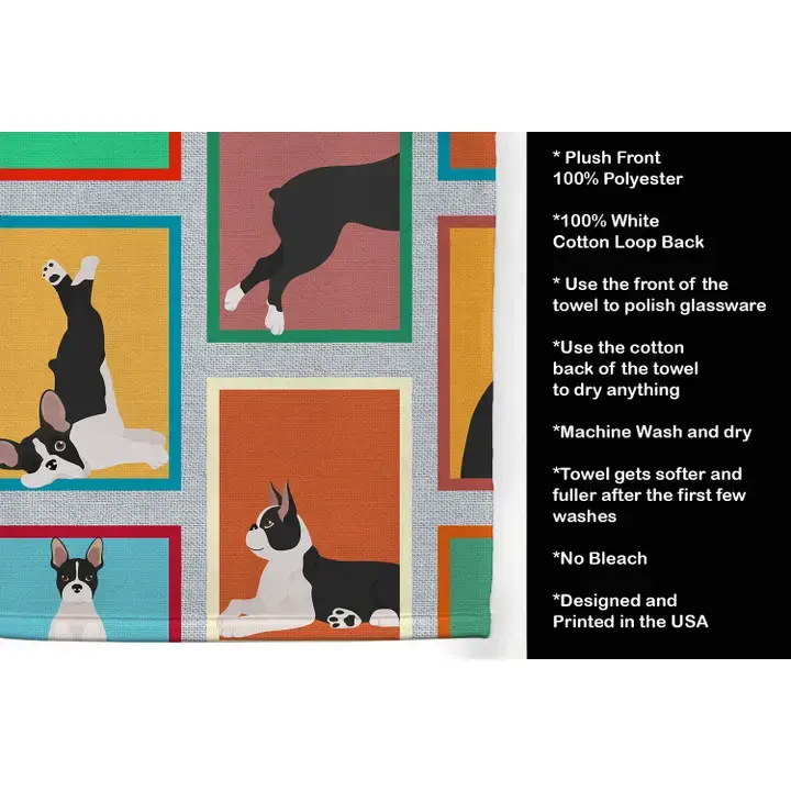 Thumbnail: Lots of Boston Terriers Kitchen Towels