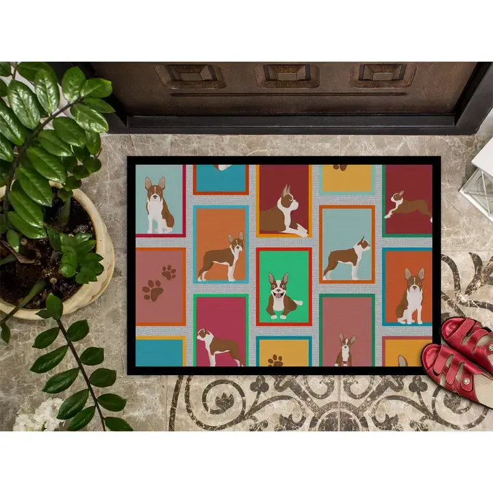 Thumbnail: Lots of Boston Terriers Doormat