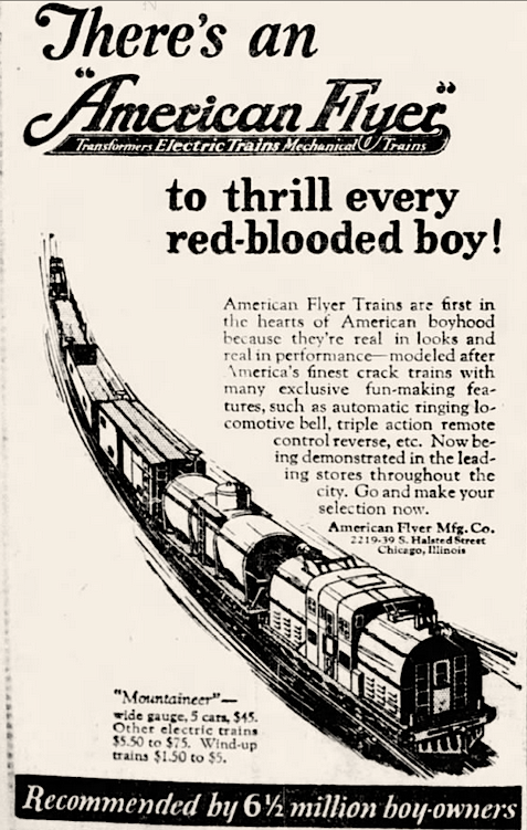 american flyer history made in chicago museum why does af flyer train run faster in reverse